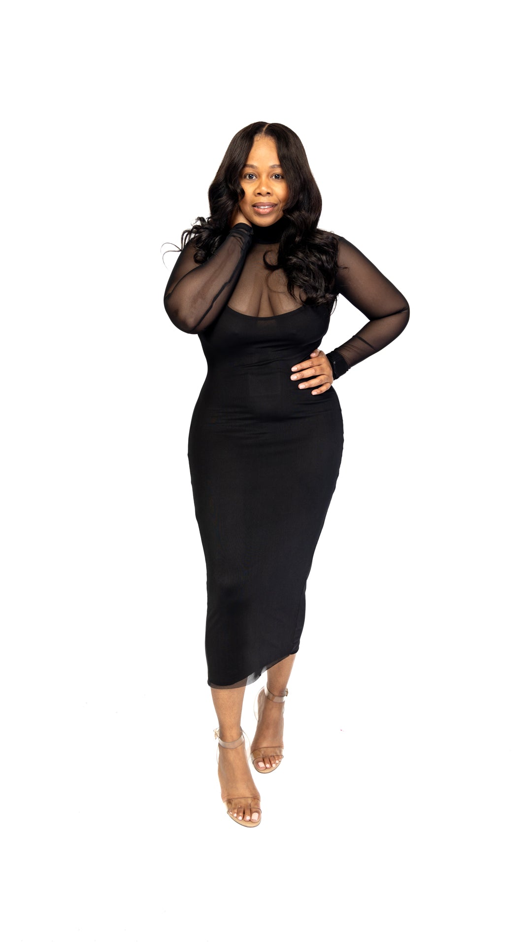 Chic Bodycon Midi | Black