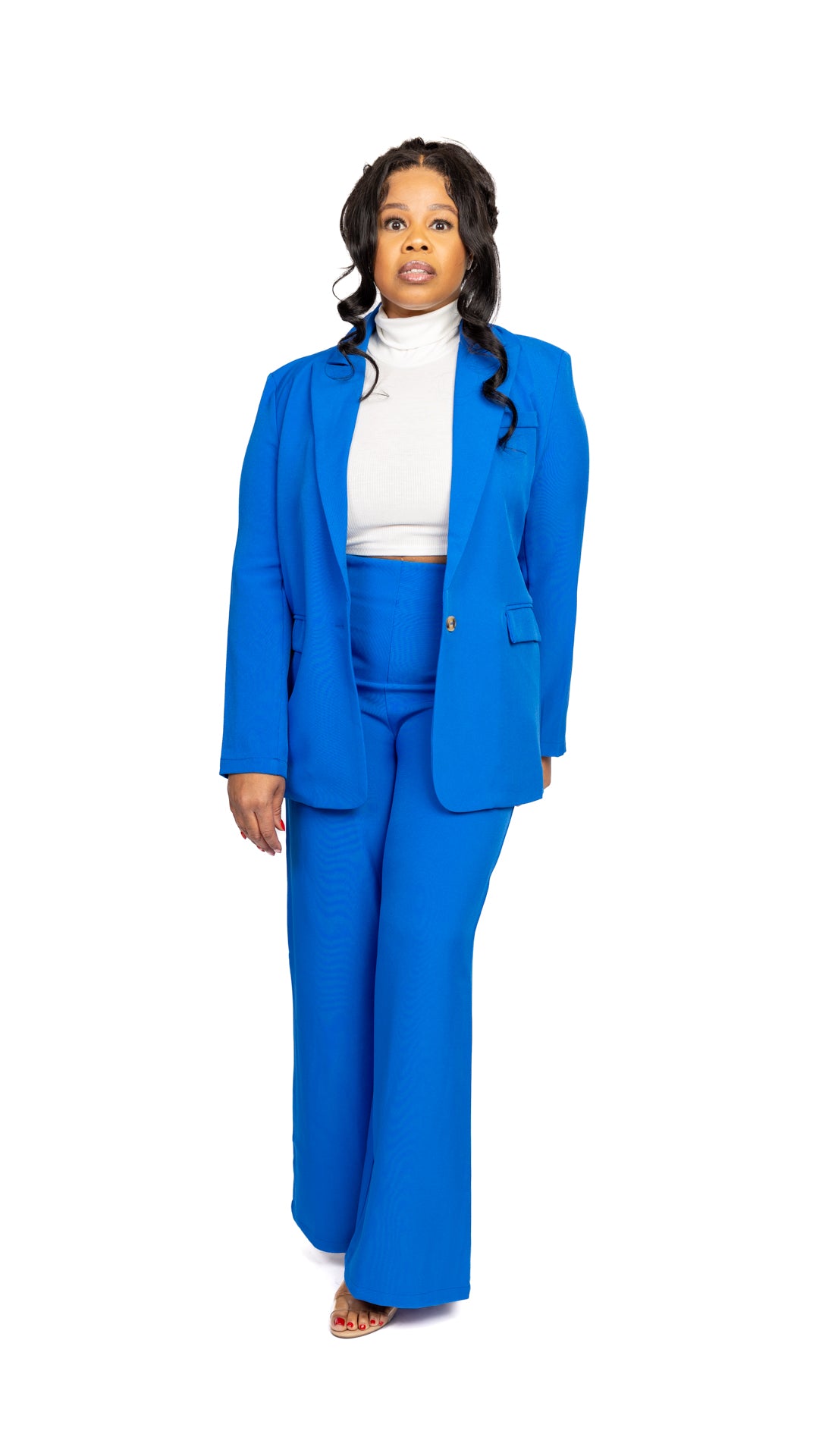 Royal Blue Women Suit Set 2 Piece Blazer+Pants Formal Wedding Party Prom  Dress Office Lady Jacket Coat Custom Made женский костю